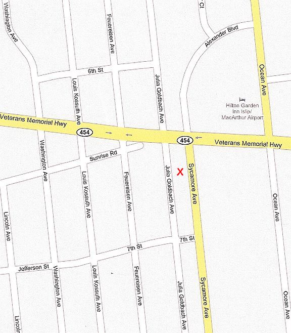 Map of 1650 Sycamore Ave Bohemia NY 11716